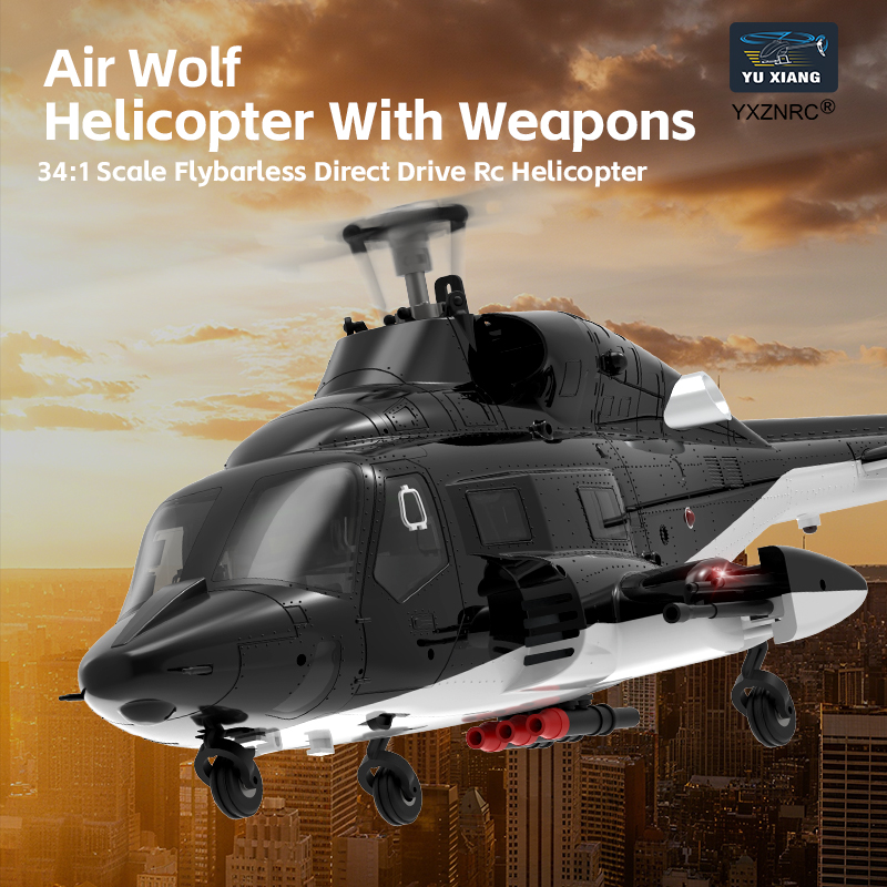Rc Hobby Airwolf - Радиоуправляемый вертолет Yuxiang F02 Airwolf с
