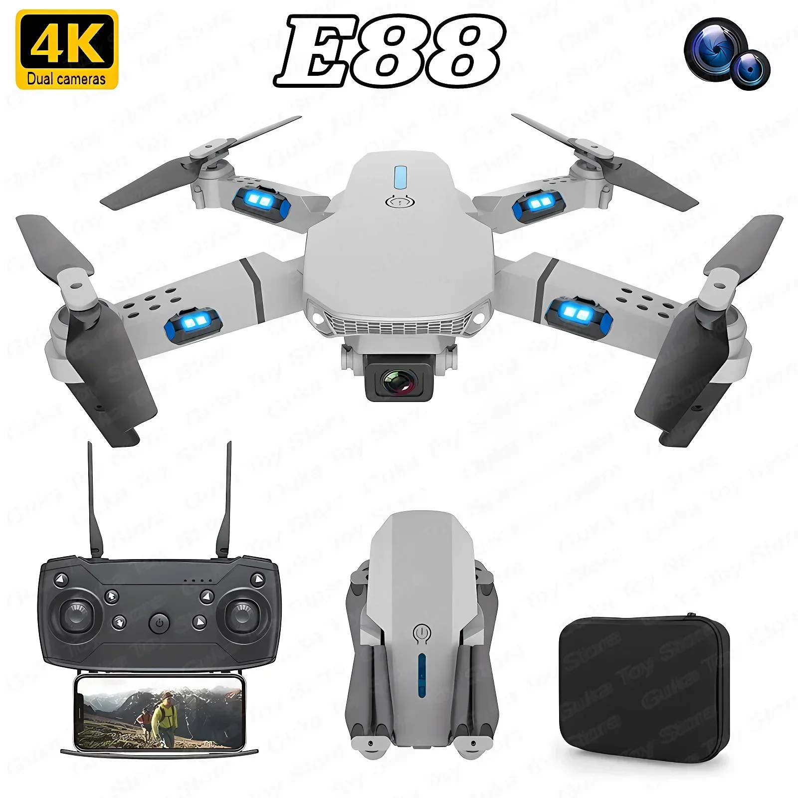 Rc Hobby Wire - E88 Pro WIFI FPV Дрон Широкоугольный