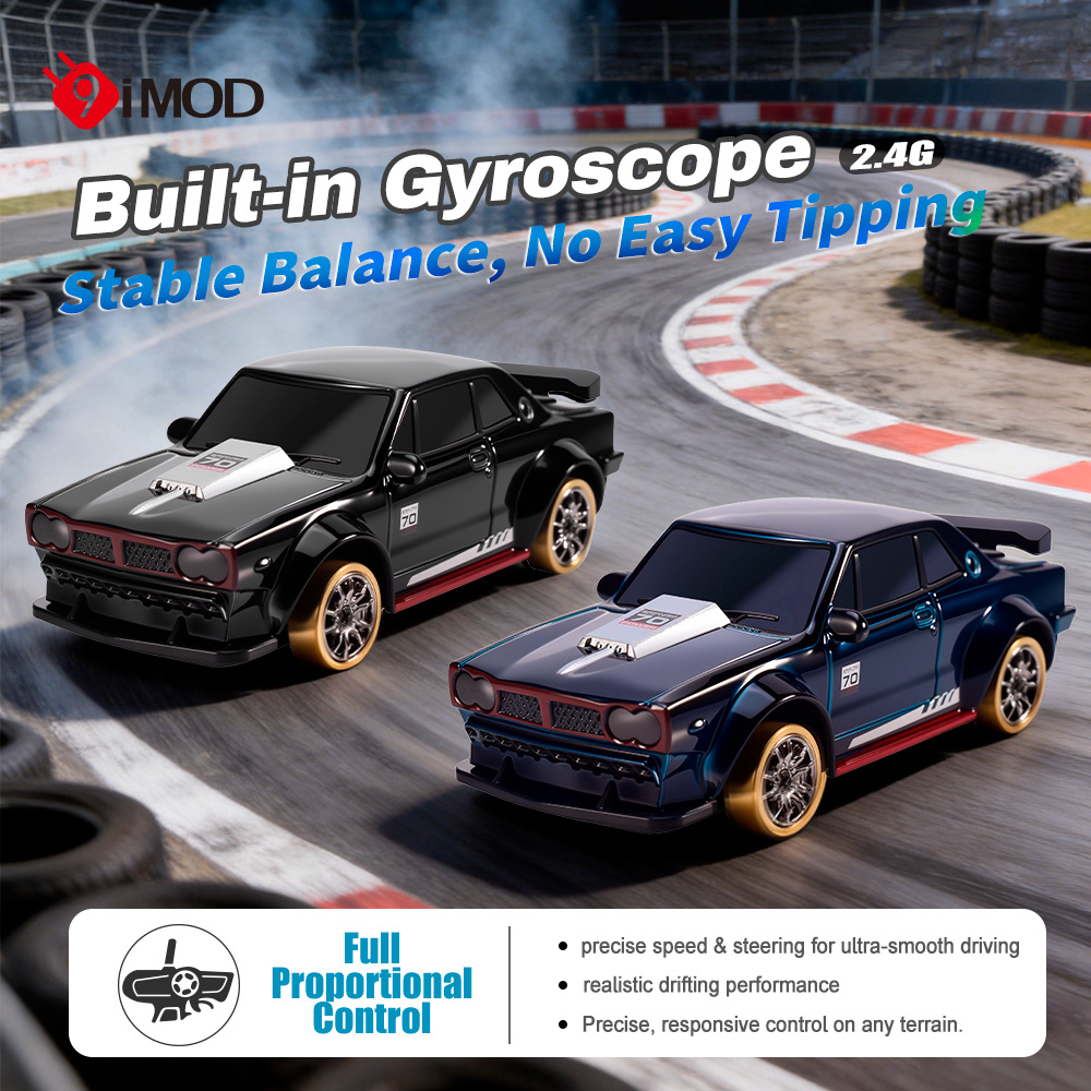 Rc Hobby Workbench - Радиоуправляемая дрифт-машина 9IMOD 1/64, 2.4G, 4WD,